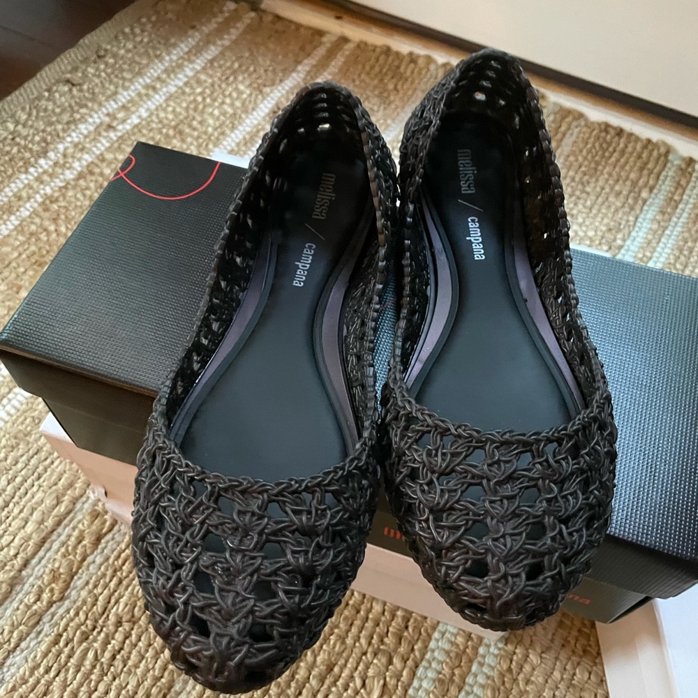Melissa Campana Crochet 37 flat shoes